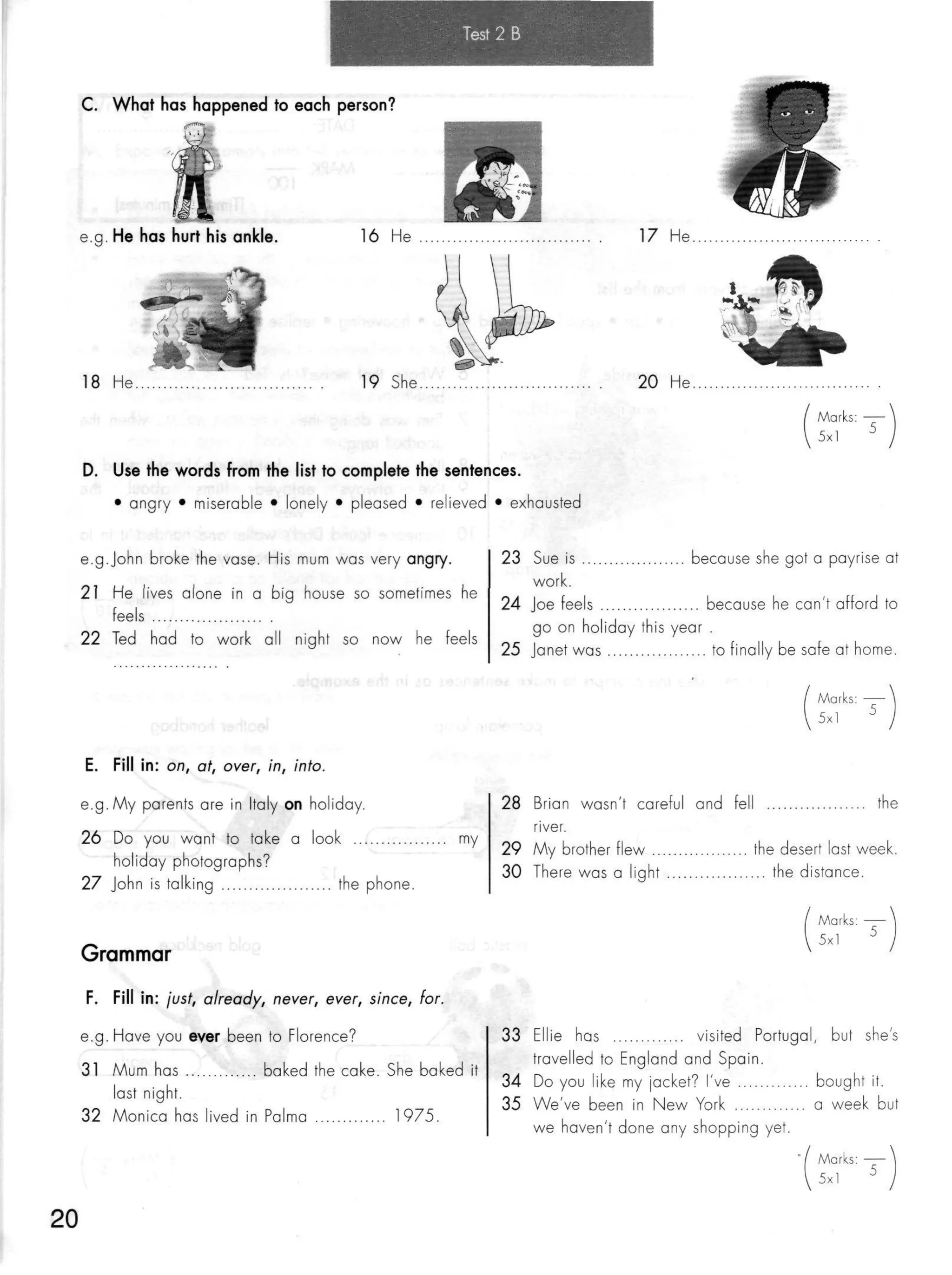 Click on 2   test booklet with keys