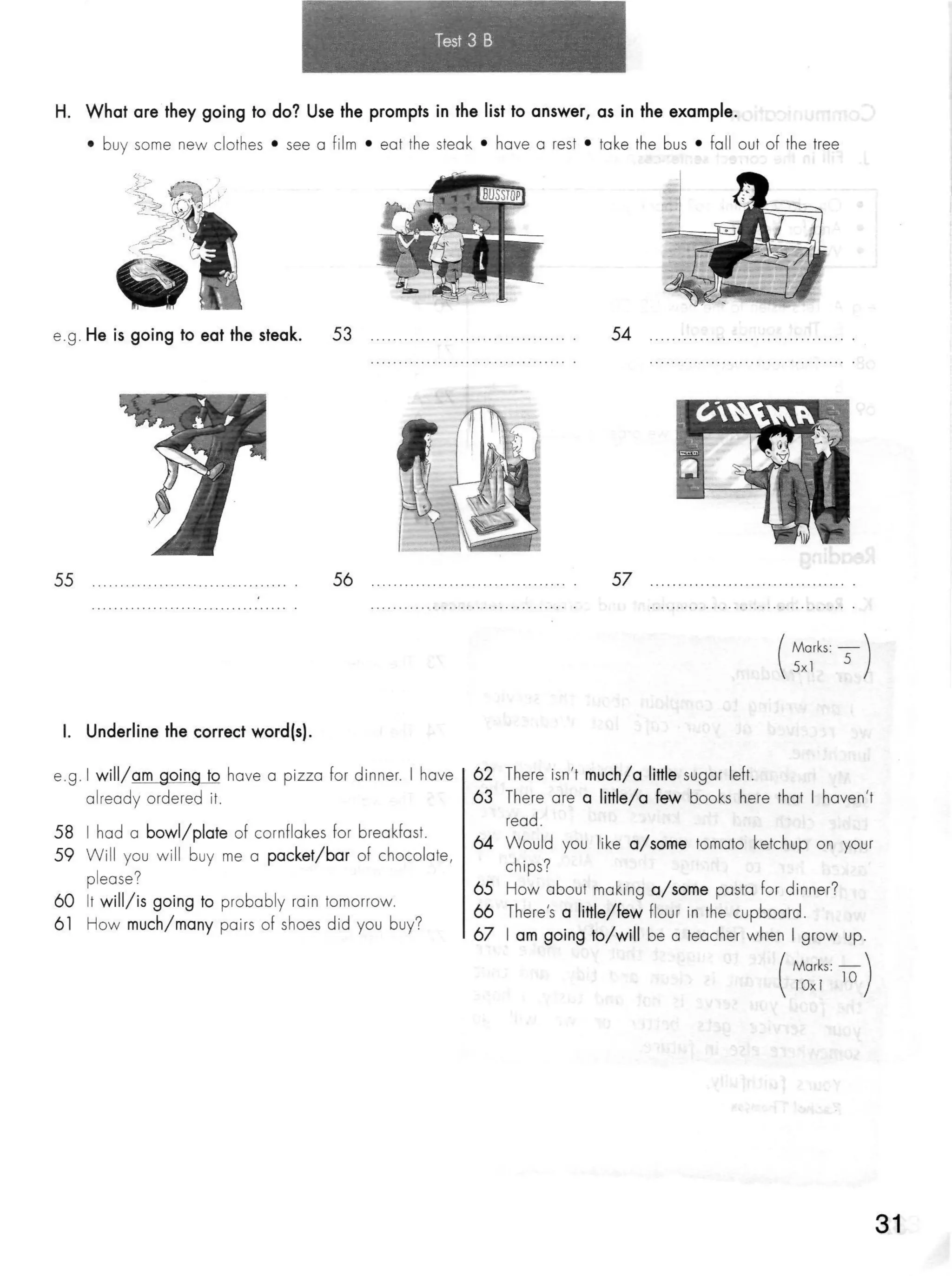 Click on 2   test booklet with keys