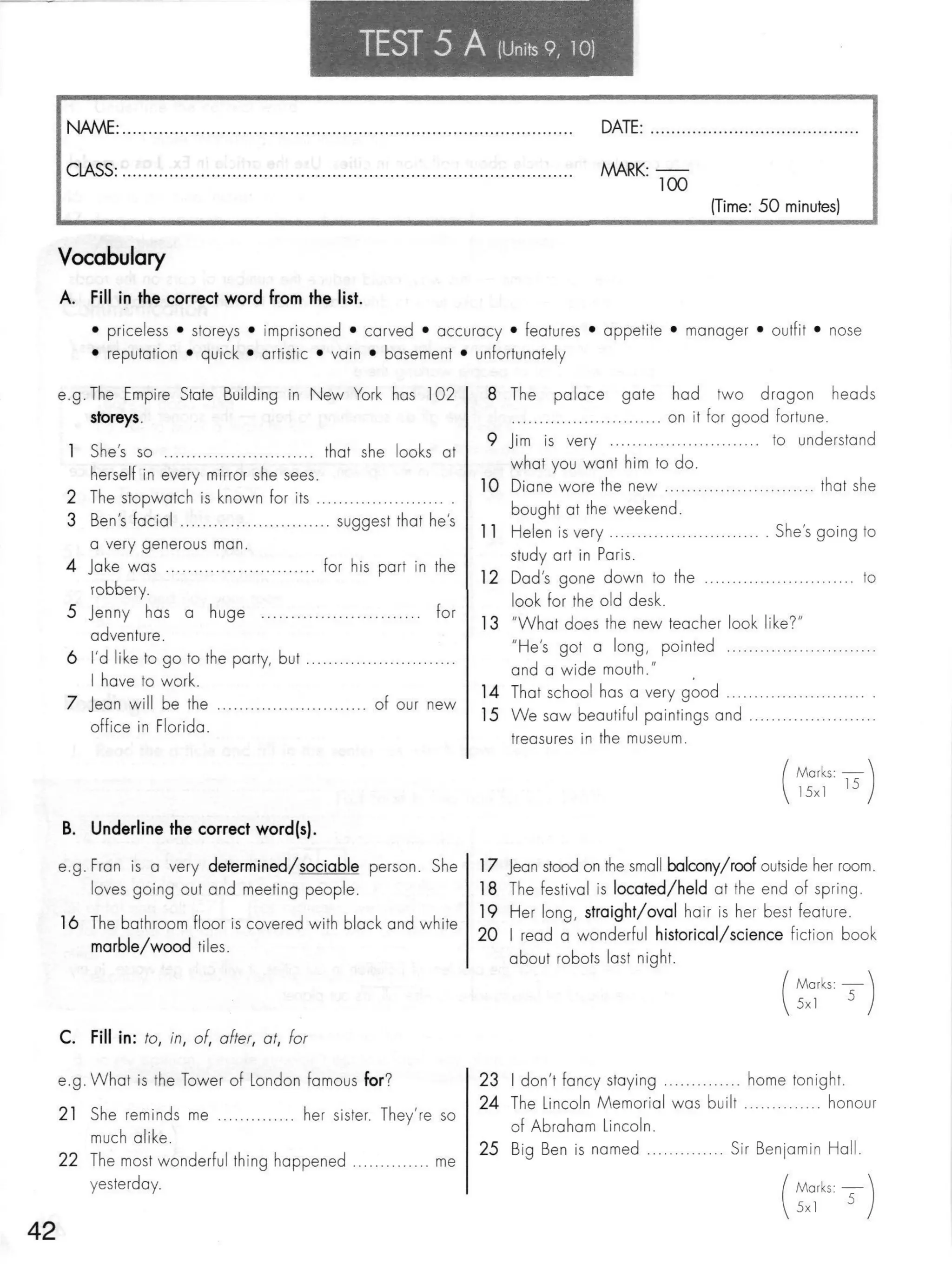 Click on 2   test booklet with keys