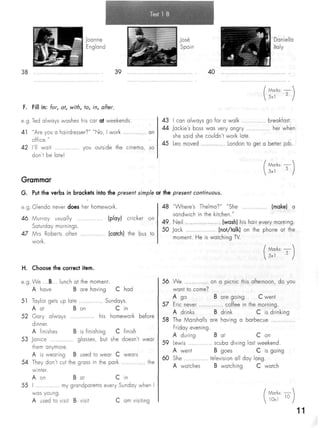 Click on 2   test booklet with keys
