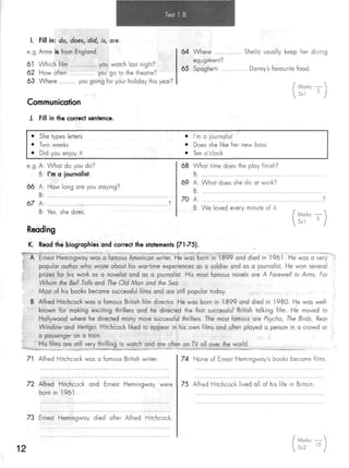 Click on 2   test booklet with keys