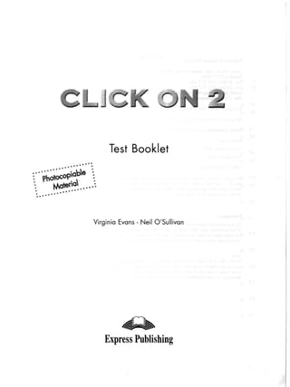 Click on 2   test booklet with keys