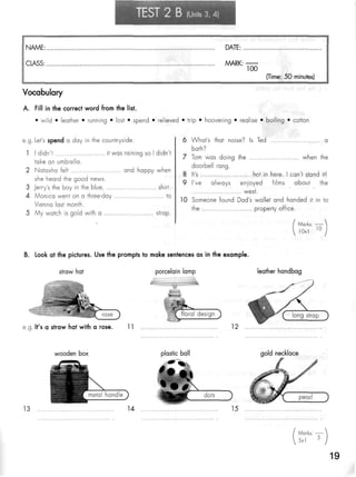 Click on 2   test booklet with keys