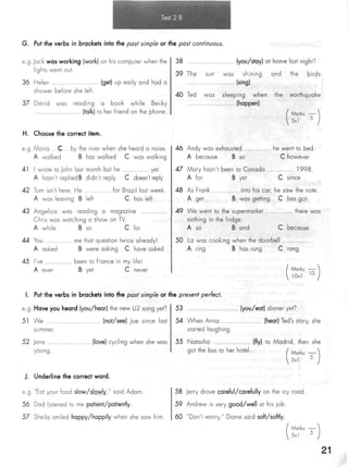 Click on 2   test booklet with keys