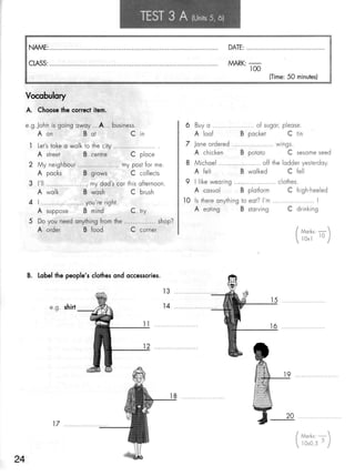 Click on 2   test booklet with keys