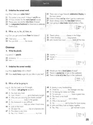 Click on 2   test booklet with keys