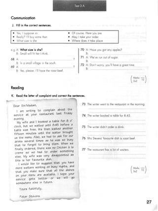 Click on 2   test booklet with keys