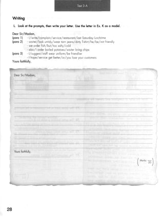 Click on 2   test booklet with keys