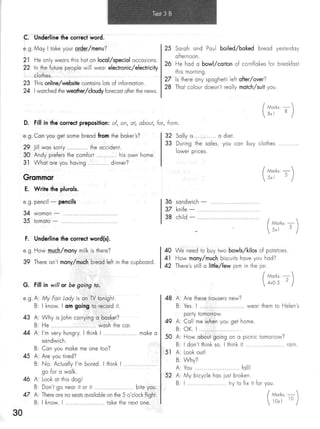 Click on 2   test booklet with keys