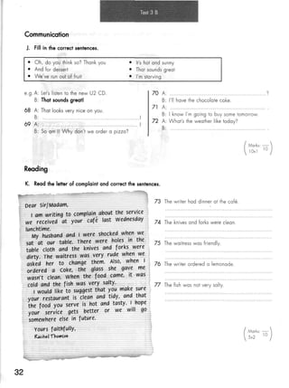 Click on 2   test booklet with keys