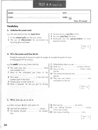 Click on 2   test booklet with keys