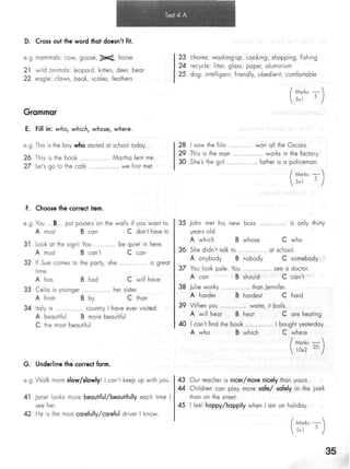Click on 2   test booklet with keys