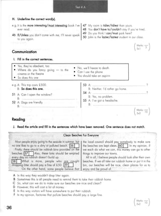Click on 2   test booklet with keys