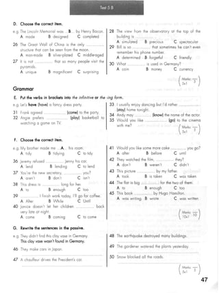 Click on 2   test booklet with keys