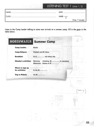 Click on 2   test booklet with keys