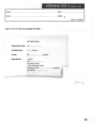 Click on 2   test booklet with keys