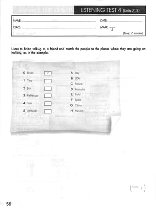 Click on 2   test booklet with keys