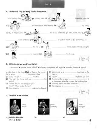 Click on 2   test booklet with keys