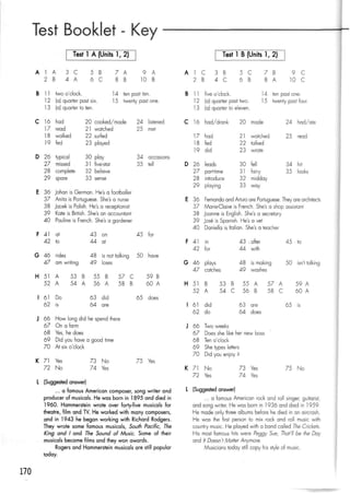 Click on 2   test booklet with keys