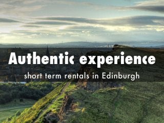 Click & Rent LTD - authentic Edinburgh experience
