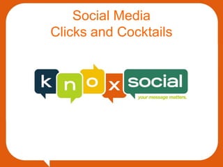 Social Media
Clicks and Cocktails
 