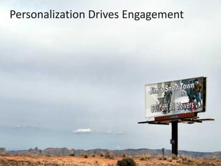 Personalization Drives Engagement
 