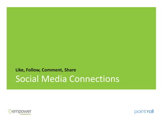 Like, Follow, Comment, Share

Social Media Connections
 