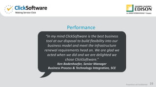 ClickSoftware Case Study Southern California Edison Utility | PPTX