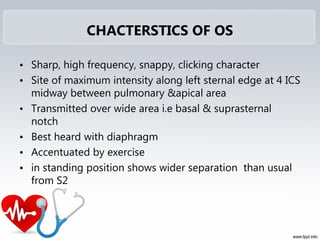 Sternal Click Clicks & pericardial rub | PPT