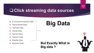 Click stream analysis and hadoop framwork | PPTX