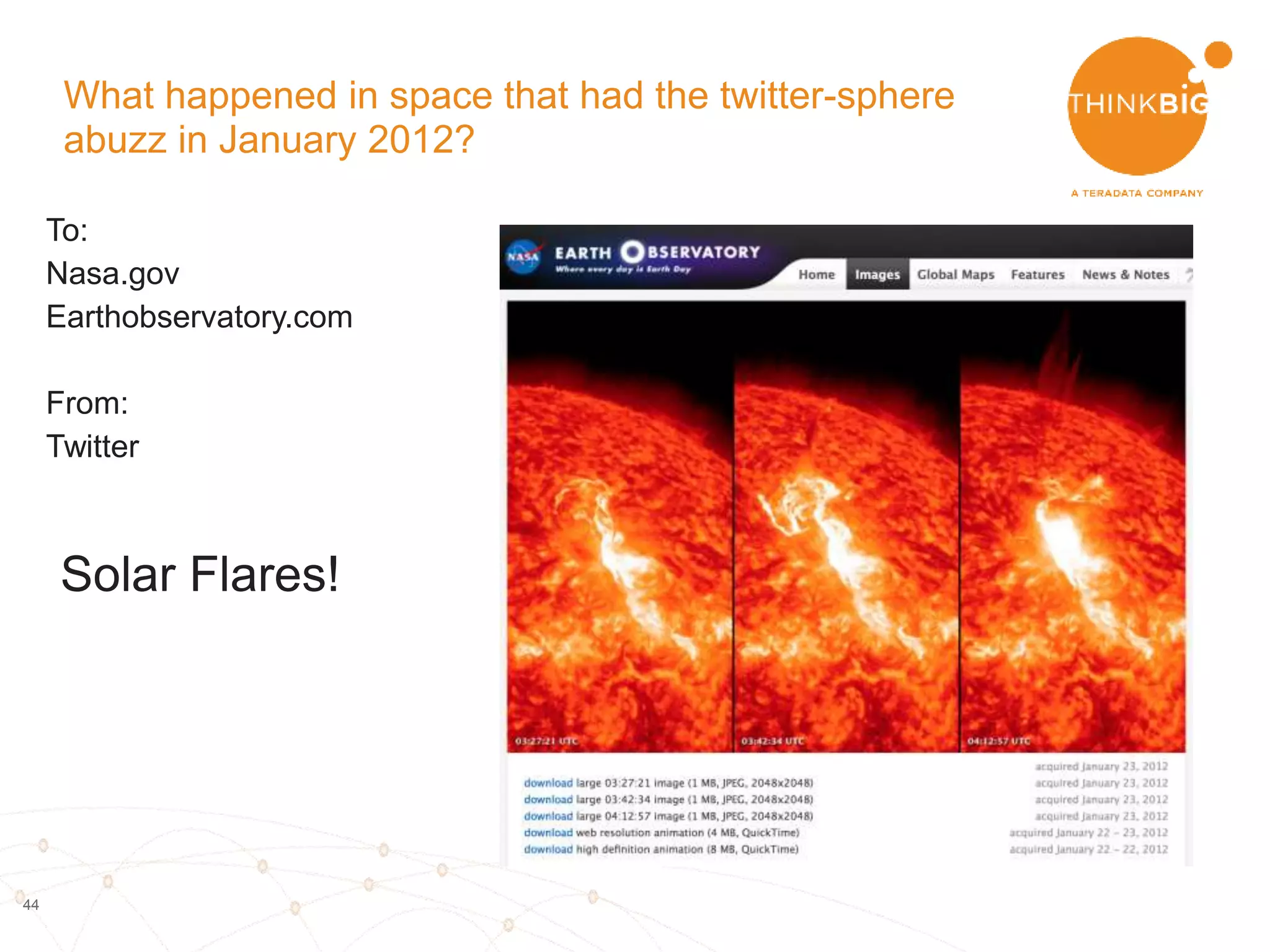 44
Prepare for K-modes clustering
• Decide which variables to use for clustering
– Country
– Timezone
– Device Type
– OS
– Browser
• Keep only the top few categories for each variable
Custom UDF for
Spark dataframes
Apply a series of
UDFs
 