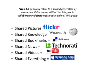 The Future DiscoveredStem CellsfMRI and The BrainCloningWind and other energyNanotechnologyRoboticsBook DigitizationMusicStreaming MediaSeed Bank