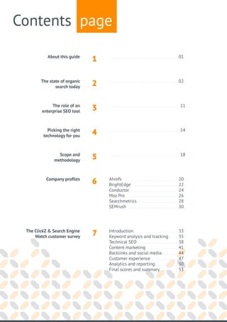 ClickZ SEO Tools Buyers Guide | PDF