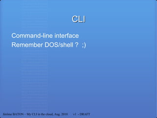 CLI Command-line interface 
