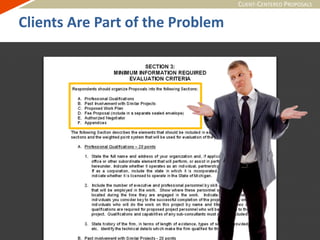 CLIENT-CENTERED PROPOSALS
Clients Are Part of the Problem
 