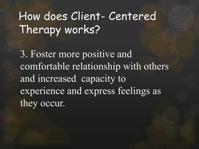 Client centered therapy | PPTX