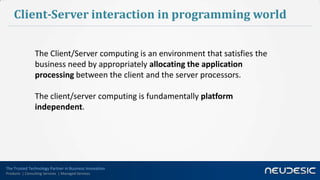 Server vs Client in real life and in programming world | PPT