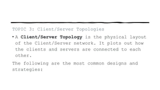 setting-up computer server(client/server topology) | PPTX | Computer ...