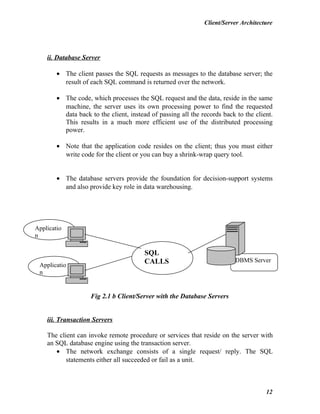 Client Server Architecture | DOC