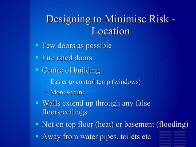 Client Server Server Room Risk | PPT