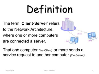 Client Server Architecture