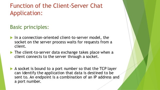 Client server chat application