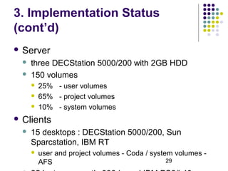 Client server computing in mobile environments | PPT