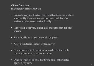 Client server model | PPTX
