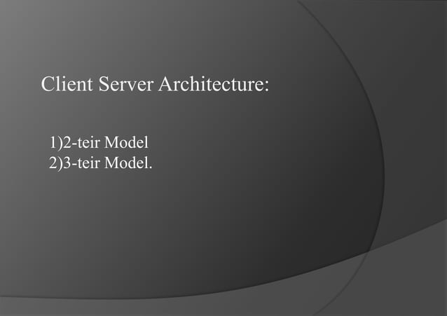 Client server model | PPT