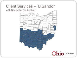 Client Services – TJ Sandor  with Nancy Drugan-Koehler 