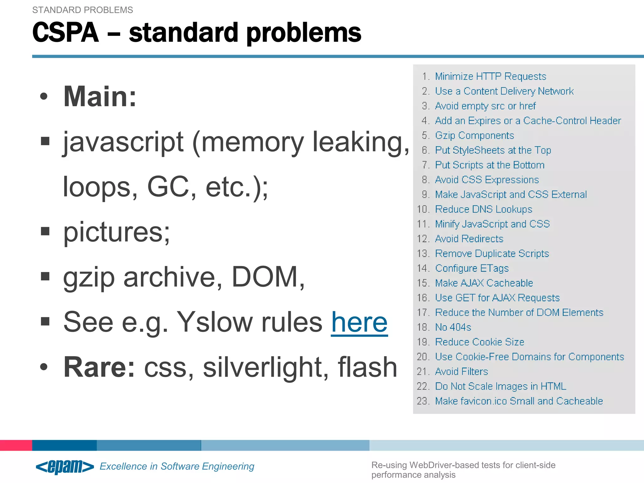 Client side performance analysis | PPT