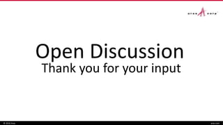 Open Discussion
© 2016 Aras aras.com
Thank you for your input
