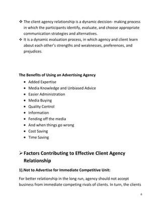 Client agency relationship | DOCX