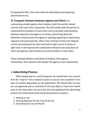 Client agency relationship | DOCX